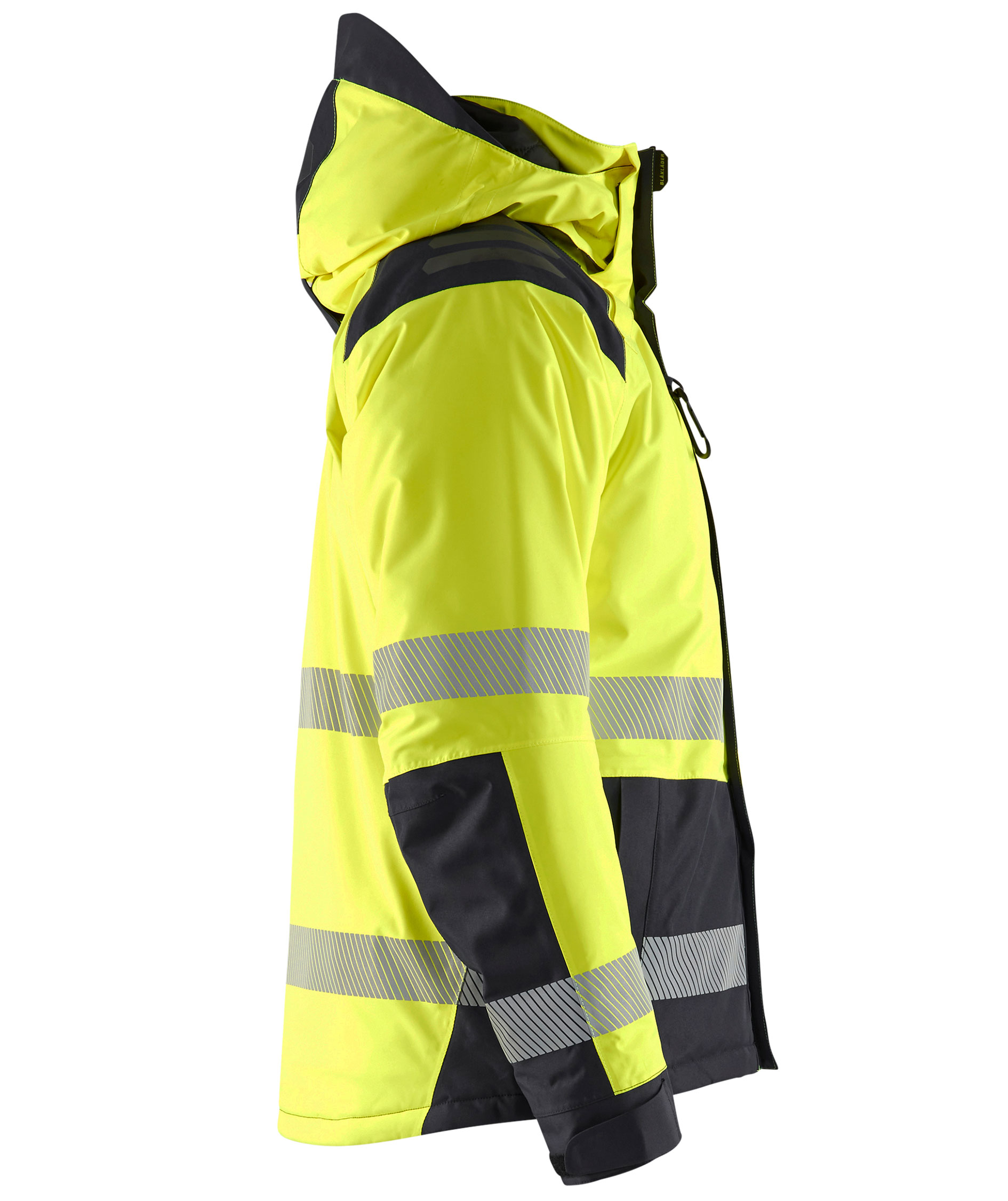 Bl&aring;kl&auml;der vinterjakke, Hi-vis Gul/Sort, large image number 2