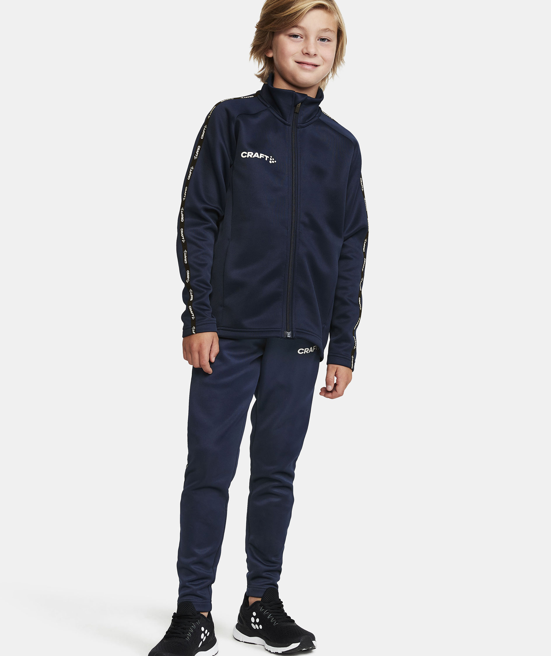 Craft Squad 2.0 cardigan for kids, Navy