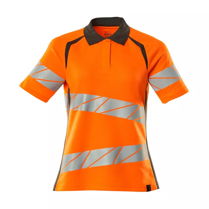 Mascot Accelerate Safe polo T-shirt dam, Varsel Orange/Mørk antracit, large image number 0