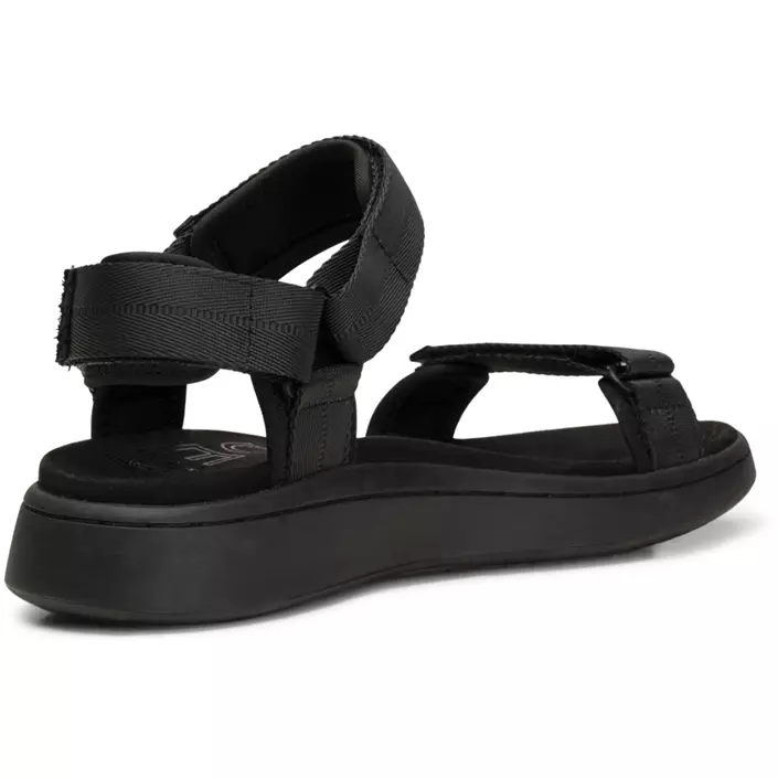 Woden Line dame sandaler, Black/Black, large image number 4