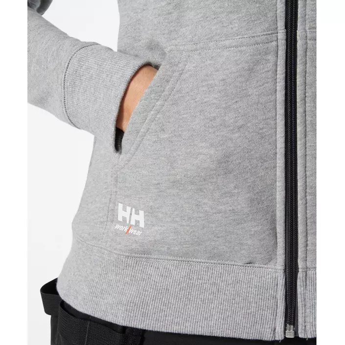 Helly Hansen Classic women's hoodie with zipper, Grey melange, large image number 5