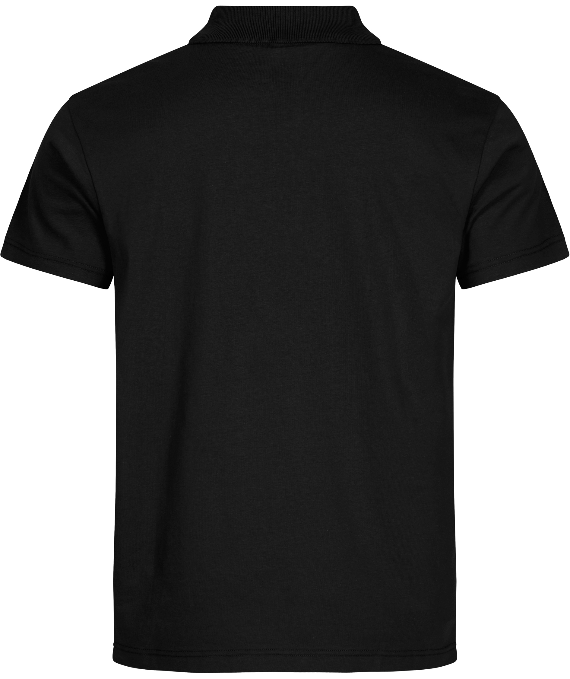 Clique Single Jersey Poloshirt, Schwarz