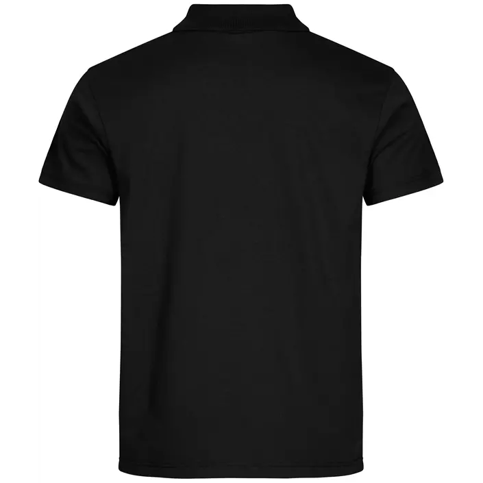 Clique Single Jersey Polo T-shirt, Sort, large image number 1