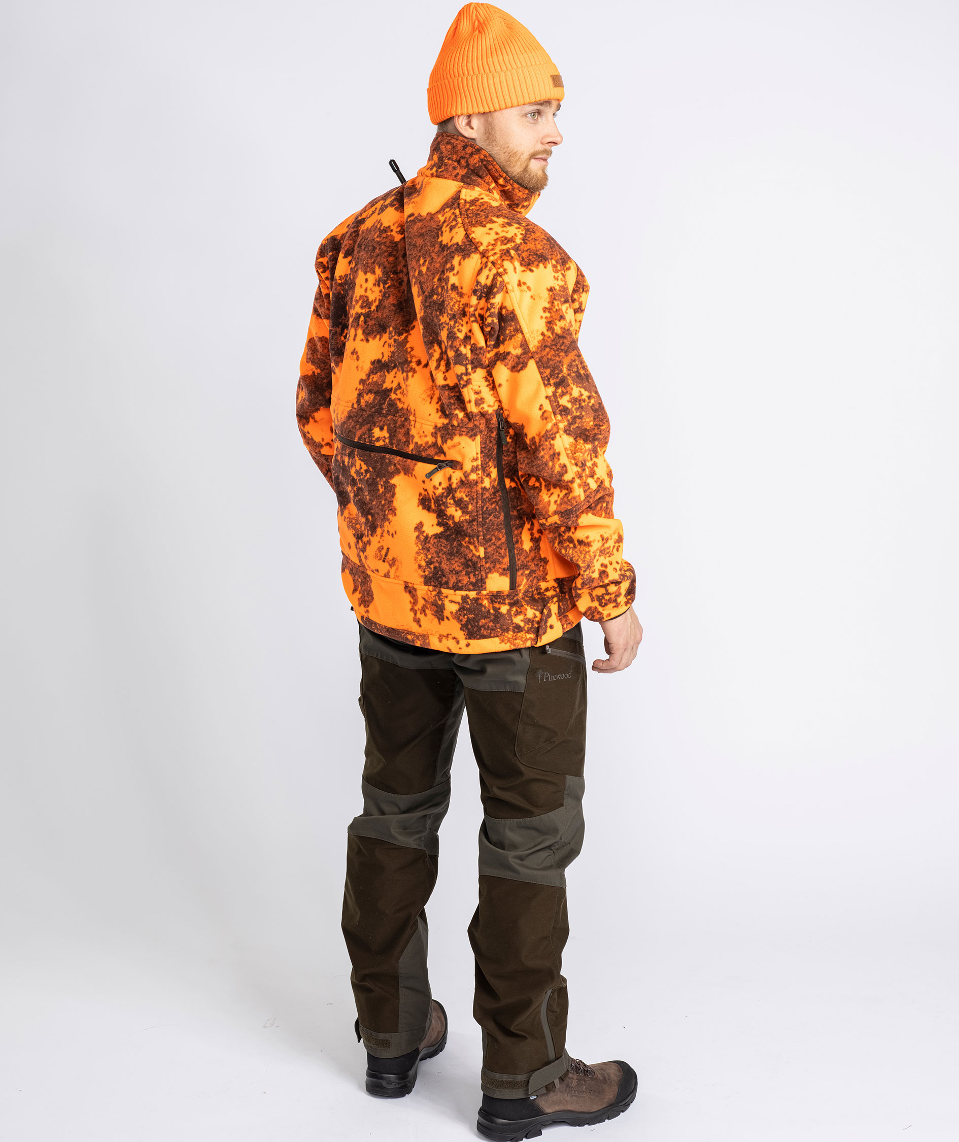 Pinewood&nbsp;Furudal Reversible Camou fleecejakke, Hunting Brown/Strata Blaze, large image number 12