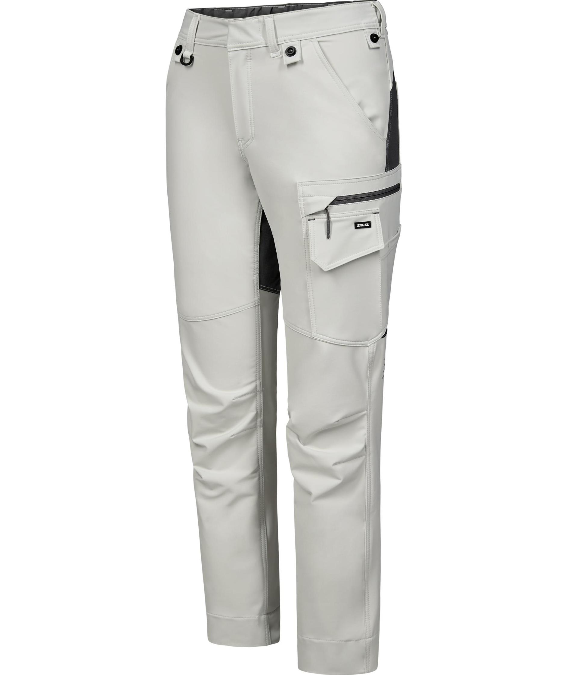 Engel Entire women's service trousers full stretch, Bone White/Anthracite Grey, large image number 4