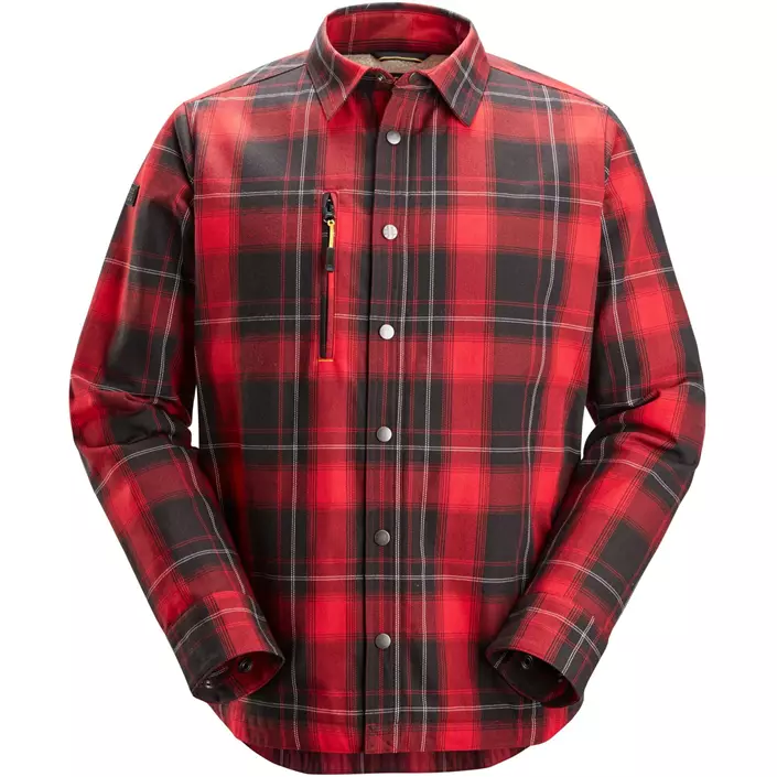 Snickers AllroundWork flannel skjortejakke 8522, Chili Red/Black, large image number 0