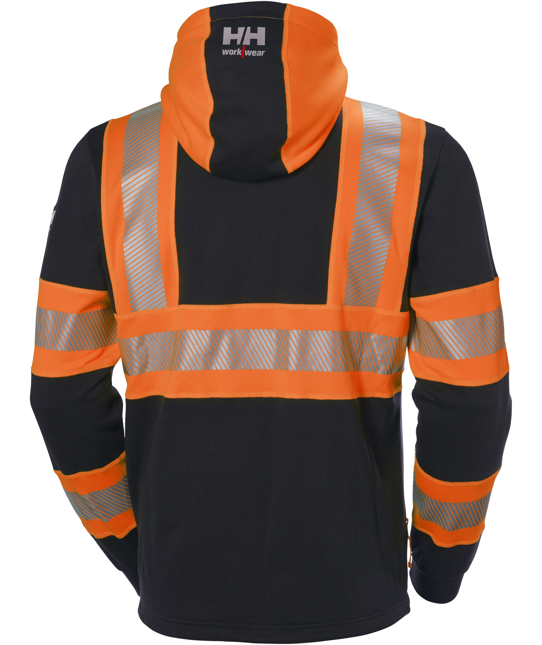 Helly Hansen ICU hoodie med dragkedja, Varsel Orange/Ebony