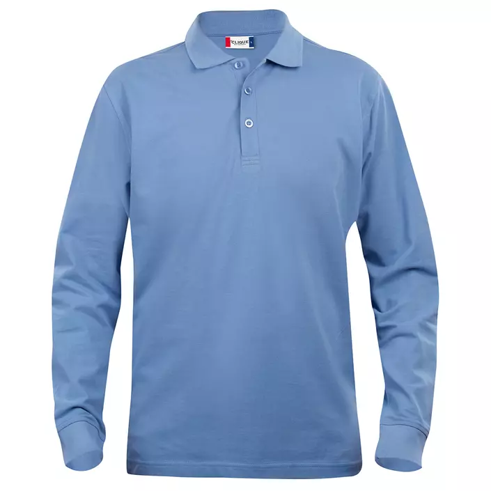 Clique Classic Lincoln Polo-Langarmshirt, Hellblau, large image number 0