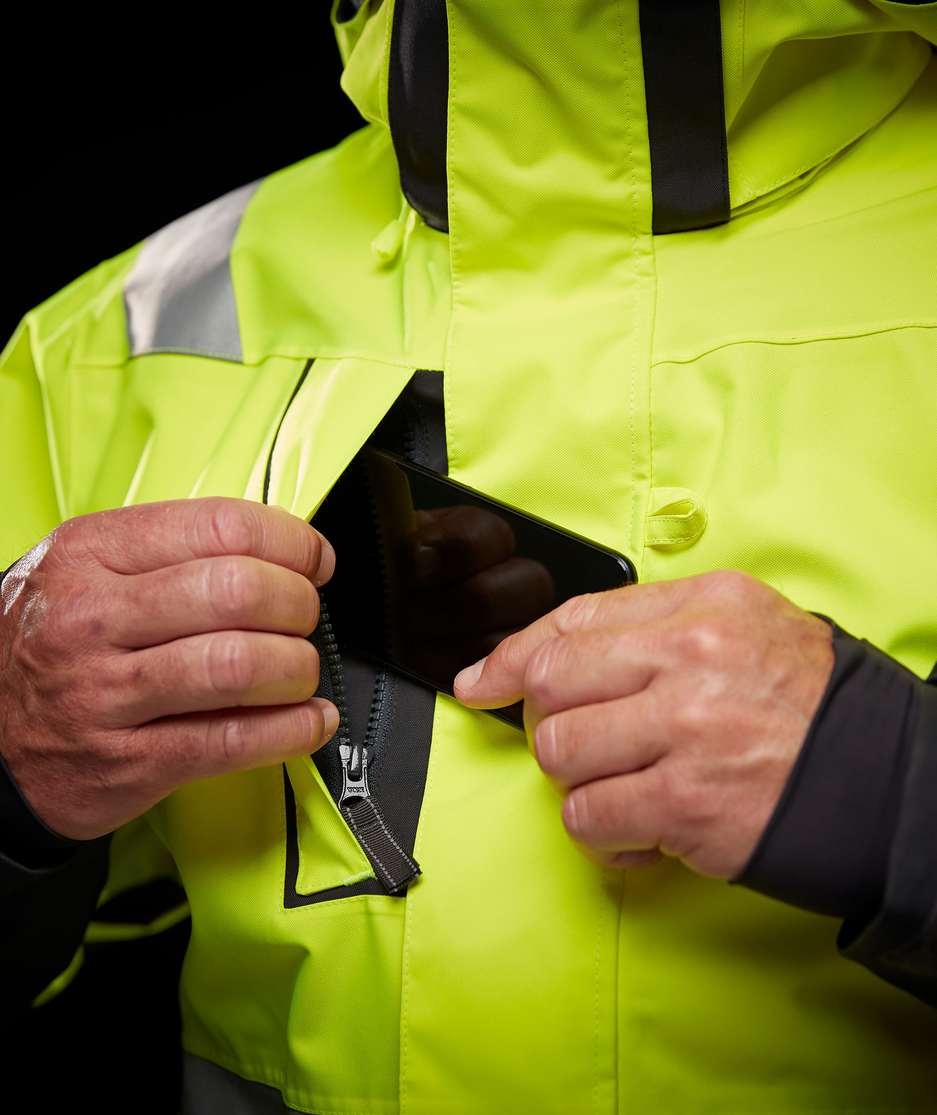 Helly Hansen Alna 2.0 skalkedeldragt, Hi-vis gul/charcoal, large image number 7