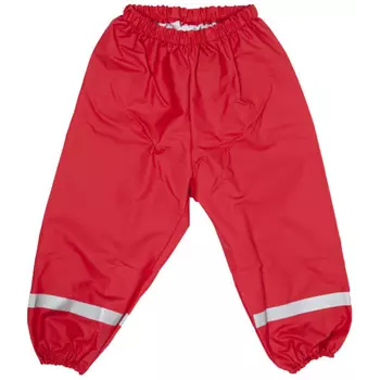 Elka PU kids rain trousers, Red