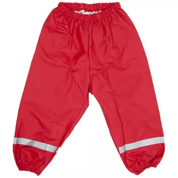 Elka PU kids rain trousers, Red
