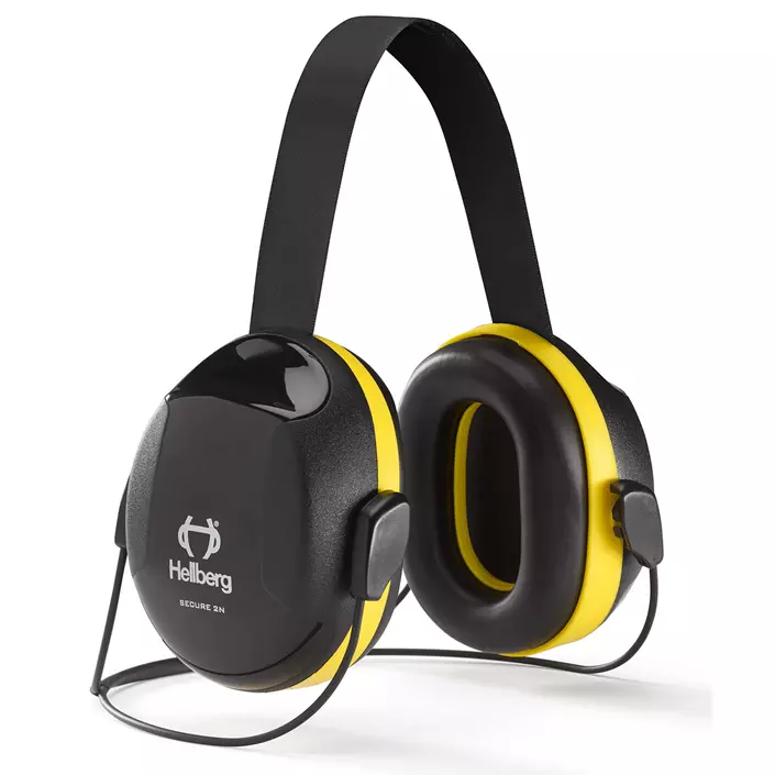 Hellberg Secure 2 ear defenders with neckband, Black/Yellow, Black/Yellow, large image number 0