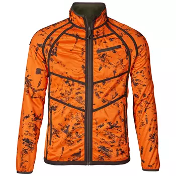 Seeland Vantage fleece sweater, Pine green/InVis Orange blaze