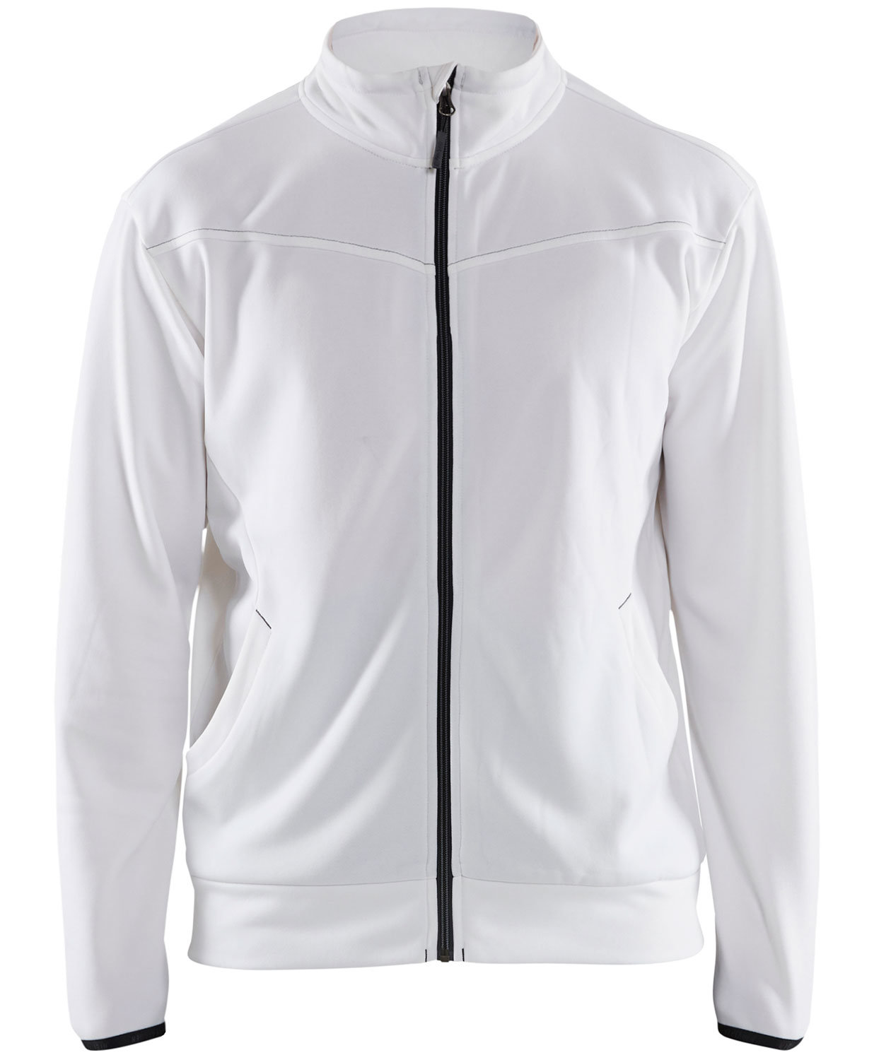 Bl&aring;kl&auml;der Unite sweat cardigan, Vit/Svart