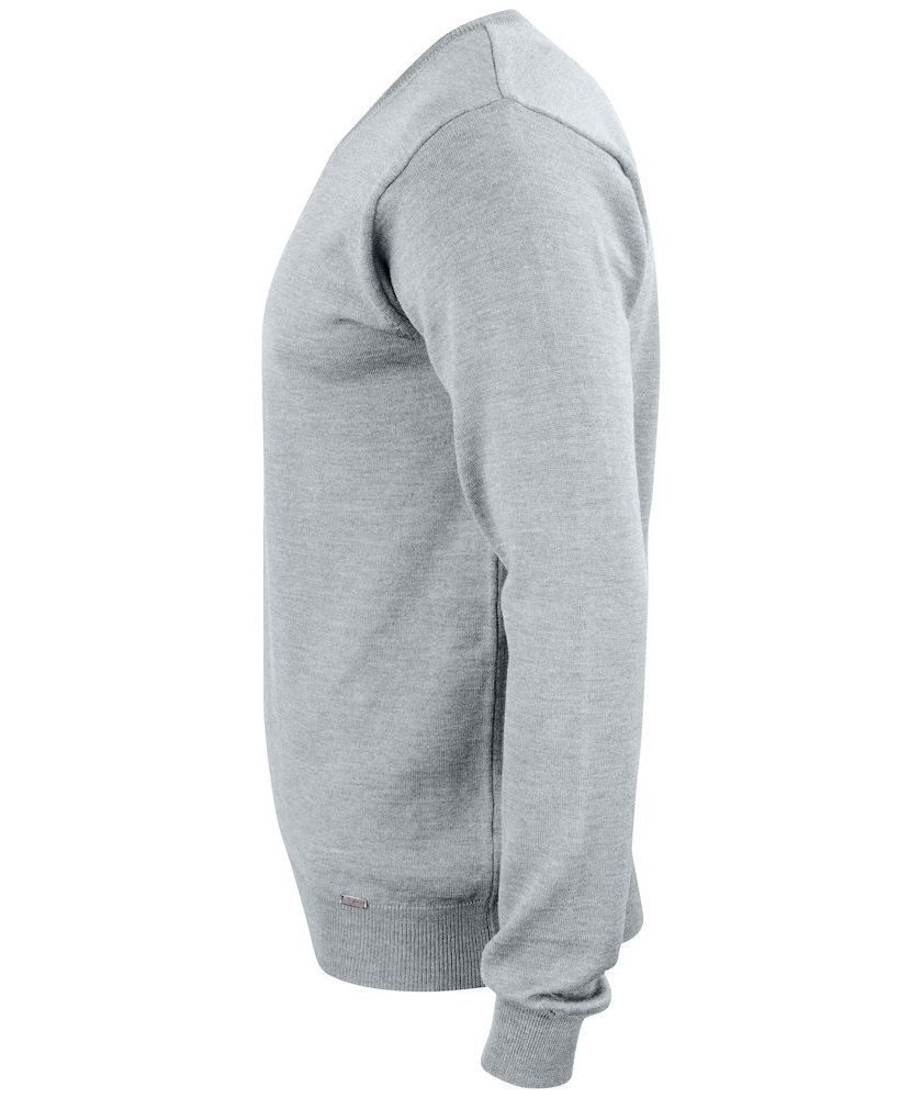 Cutter & Buck Everett genser med merinoull, Grey melange, large image number 4