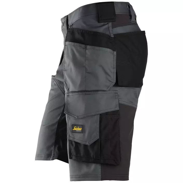 Snickers AllroundWork craftsman shorts 6151, Steel Grey/Black, large image number 2