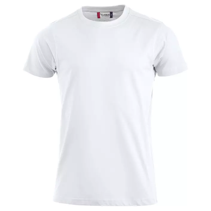 Clique Premium T-shirt, Vit, large image number 0