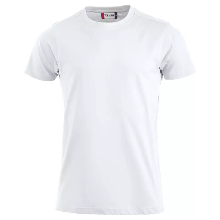 Clique Premium T-shirt, Vit, large image number 0