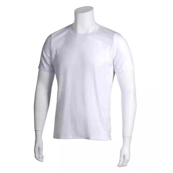 Niels Mikkelsen bamboo short-sleeved underwear shirt, White, large image number 1