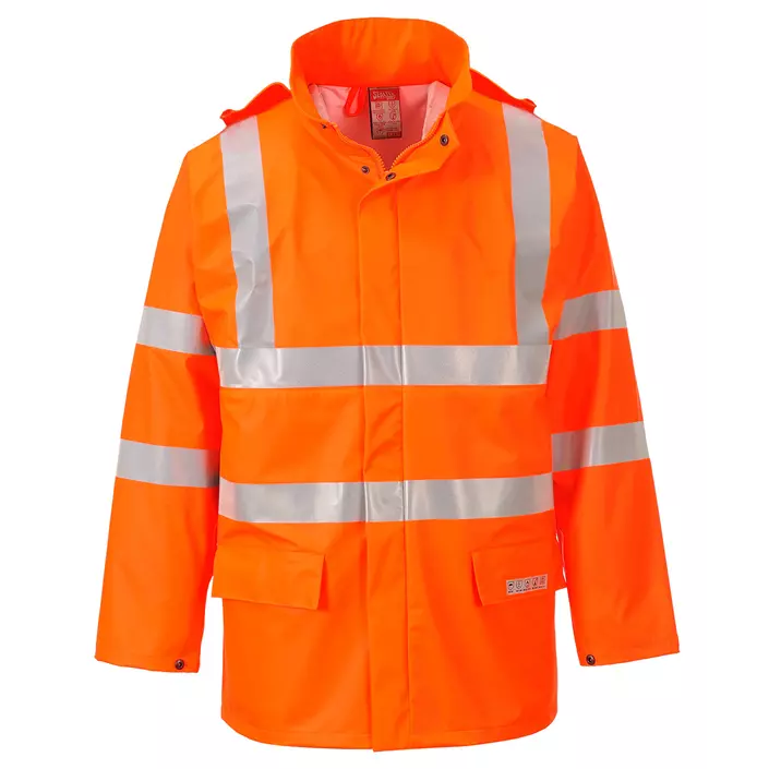 Portwest FR Sealtex rain jacket, Hi-vis Orange, large image number 0