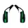 Kask SC1 helmet mounted ear muffs, Green, Green, swatch