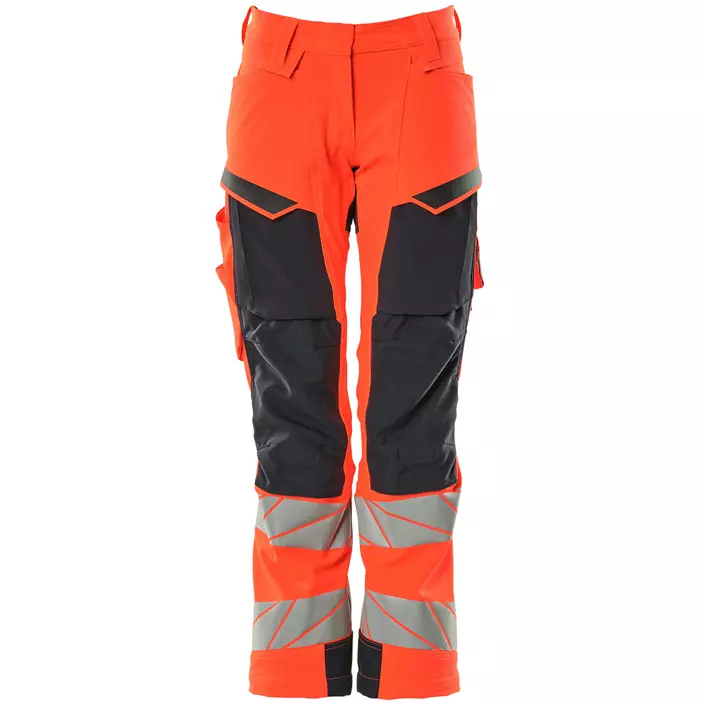 Mascot Accelerate Safe women's work trousers full stretch, Hi-Vis Red/Dark Marine, large image number 0