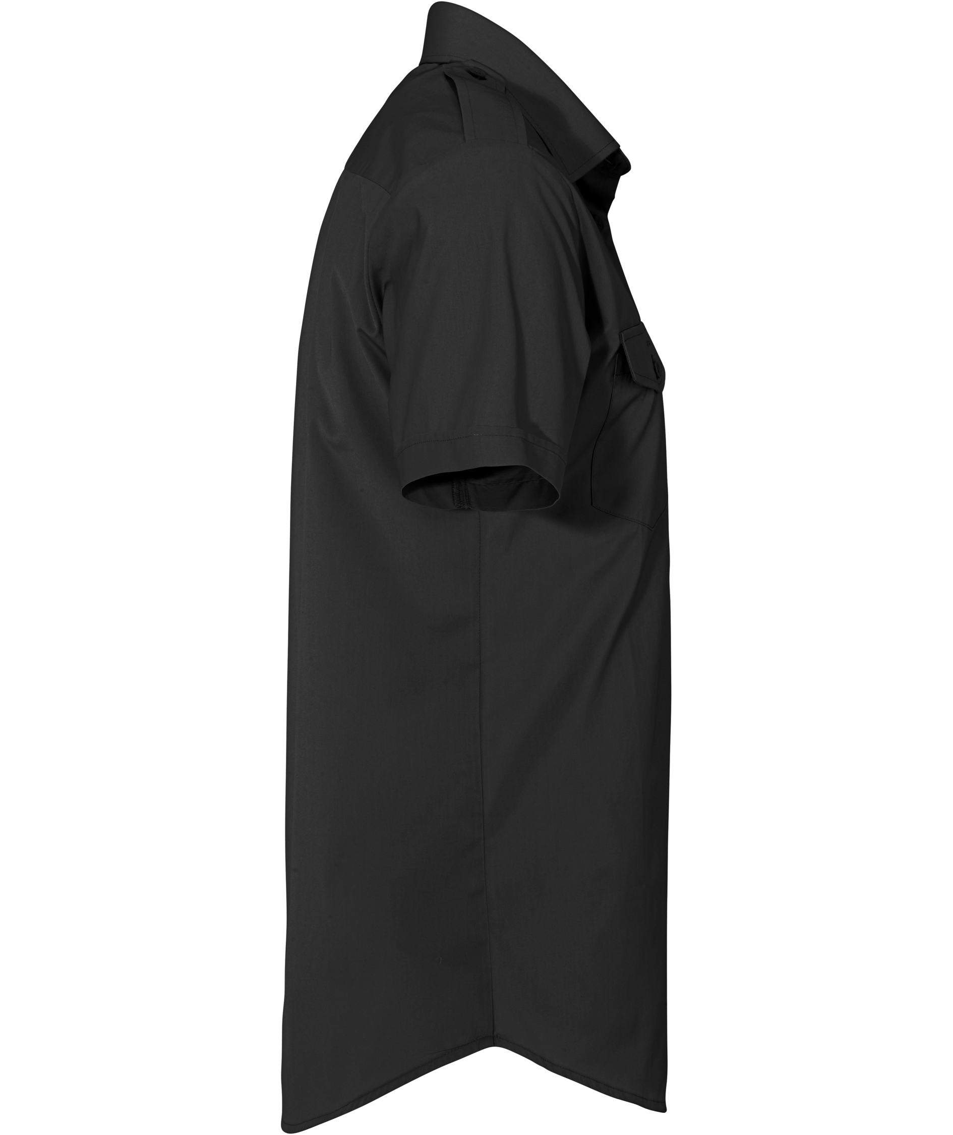 Derby of Sweden Martines Slim fit kortermet pilotskjorte, Black, large image number 2