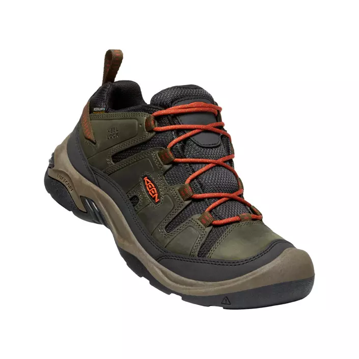 Keen Circadia WP hiking shoes, Olive/Potters Clay, large image number 0
