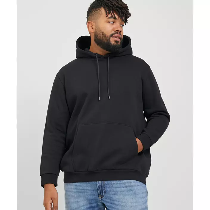 Jack & Jones Plus JJEBRADLEY hettegenser, Black, large image number 1