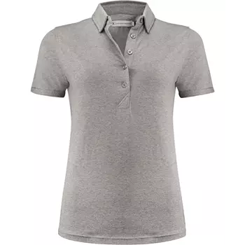 J. Harvest Sportswear American dame polo T-skjorte, Grey melange