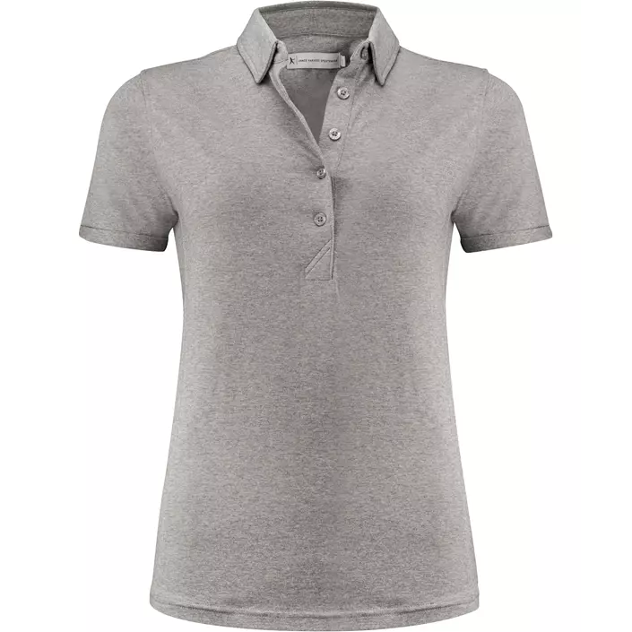 J. Harvest Sportswear American damen Poloshirt, Grey melange, large image number 0