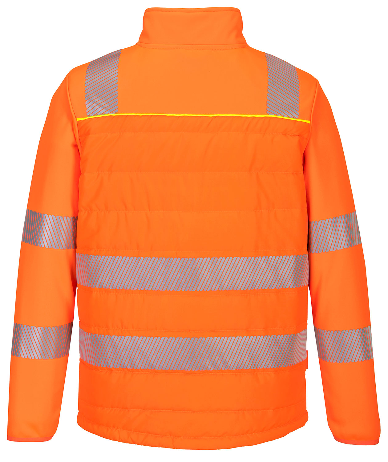 Portwest DX4 Hybrid Baffle work jacket, Hi-Vis Orange/Black, large image number 1