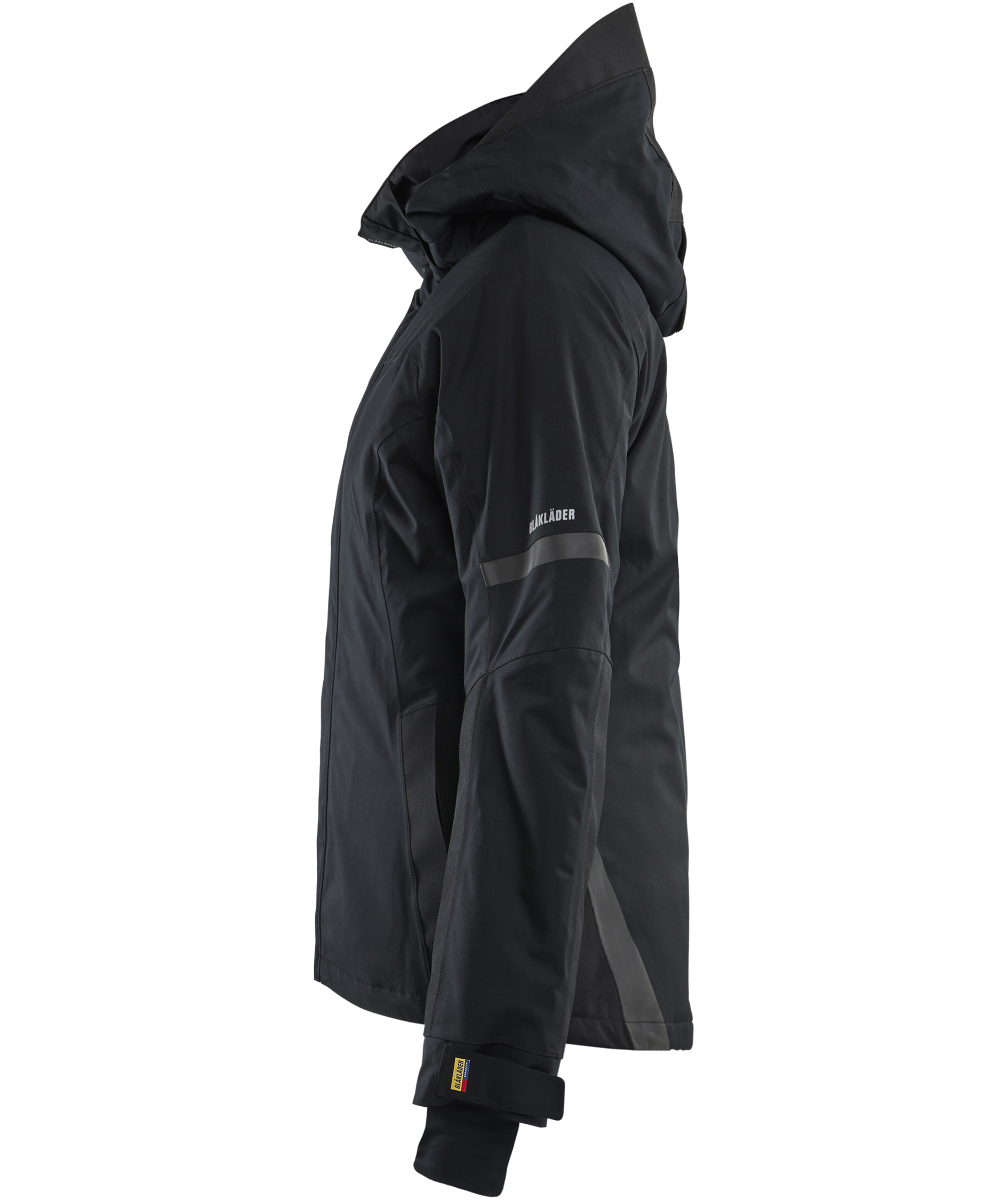 Bl&aring;kl&auml;der dame vinterjakke, Sort, large image number 3