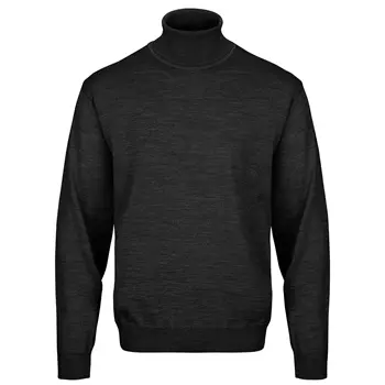 Belika Bologna strikket rullekrage genser med merinoull, Black