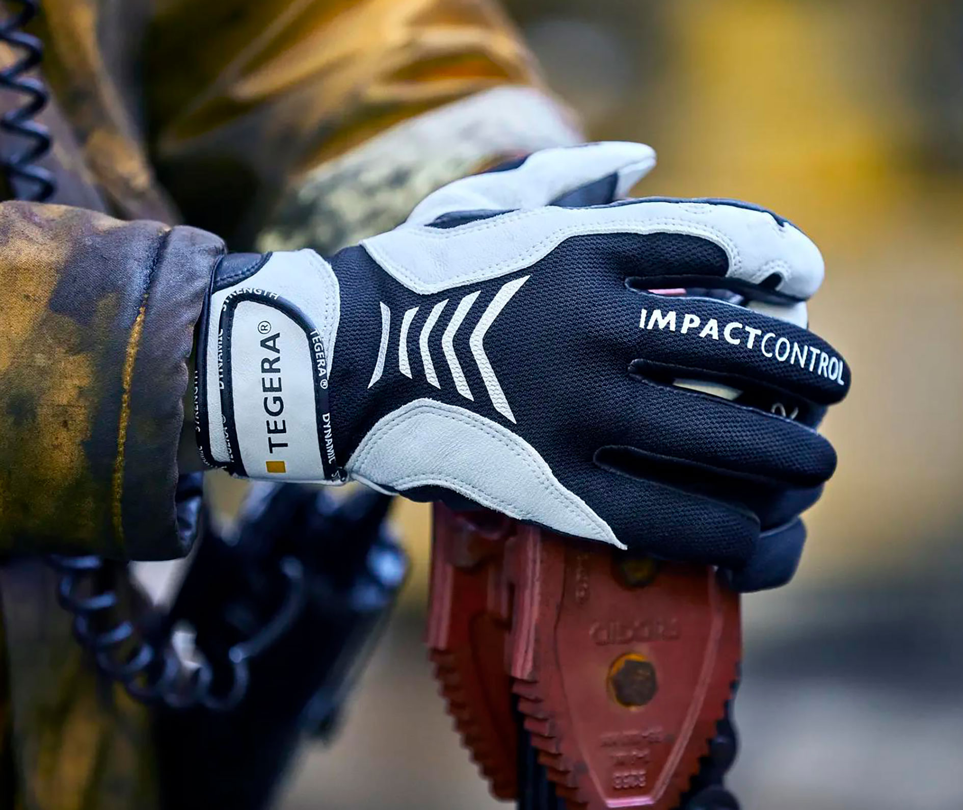 Tegera 7770 Schlagschutz Handschuhe, Wei&szlig;/Schwarz, large image number 3