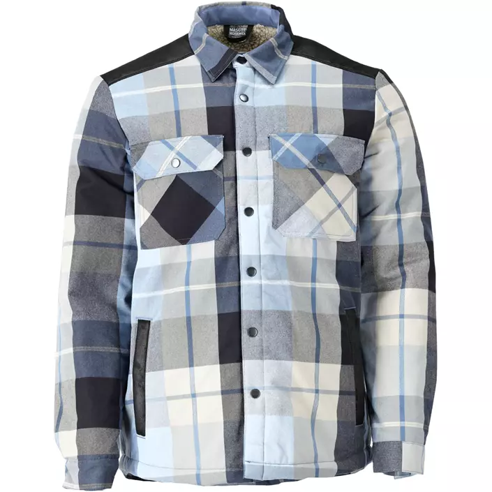 Mascot Customized flannel shirt jacket, Dark Marine Blue, large image number 0