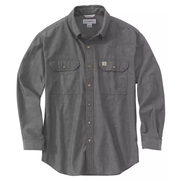 Carhartt Chambray skjorte, Black Chambray, large image number 0