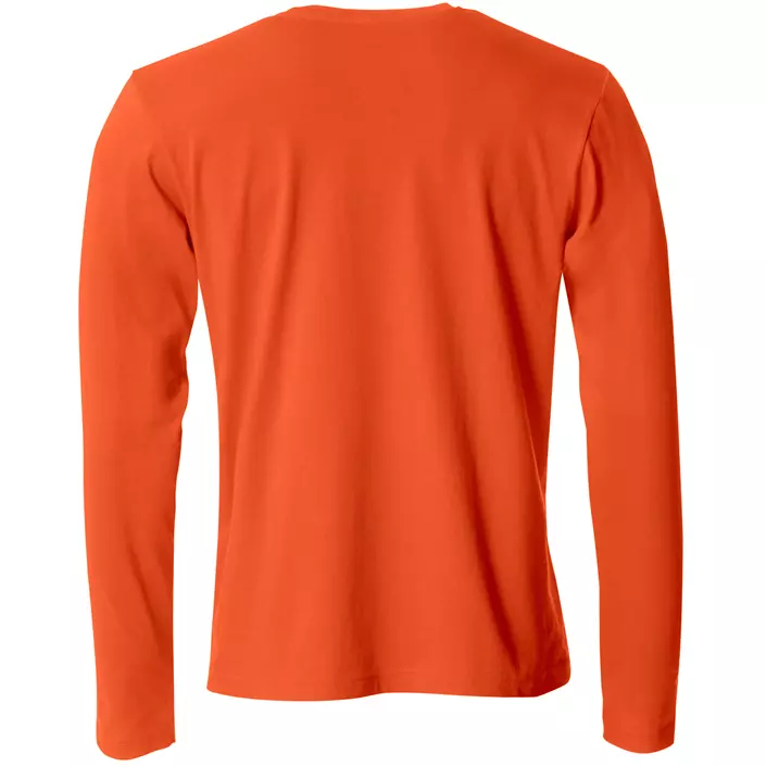 Clique Basic-T langermet T-skjorte, Blood orange, large image number 1