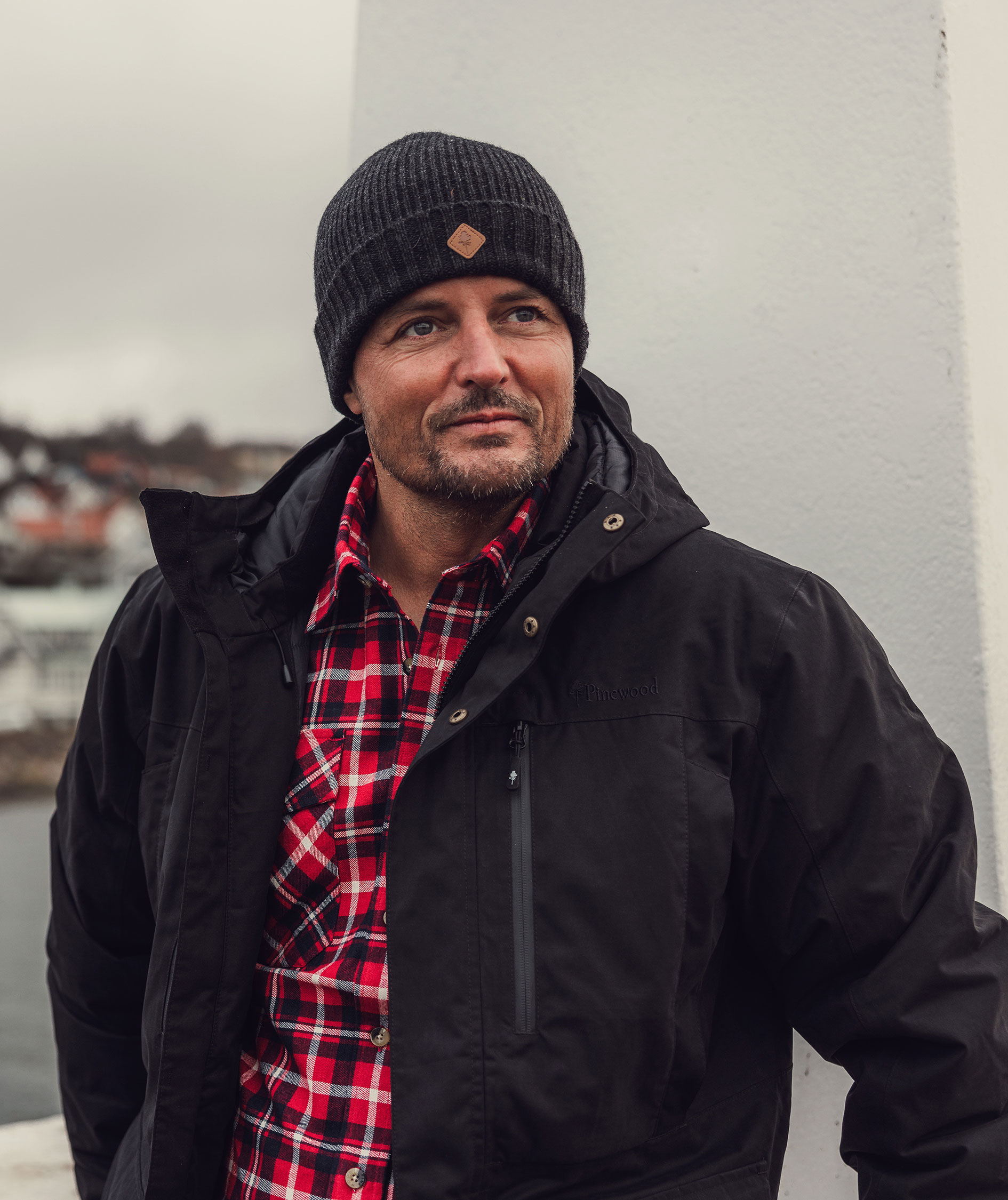 Pinewood H&auml;rjedalen regular fit flannel skovmandsskjorte