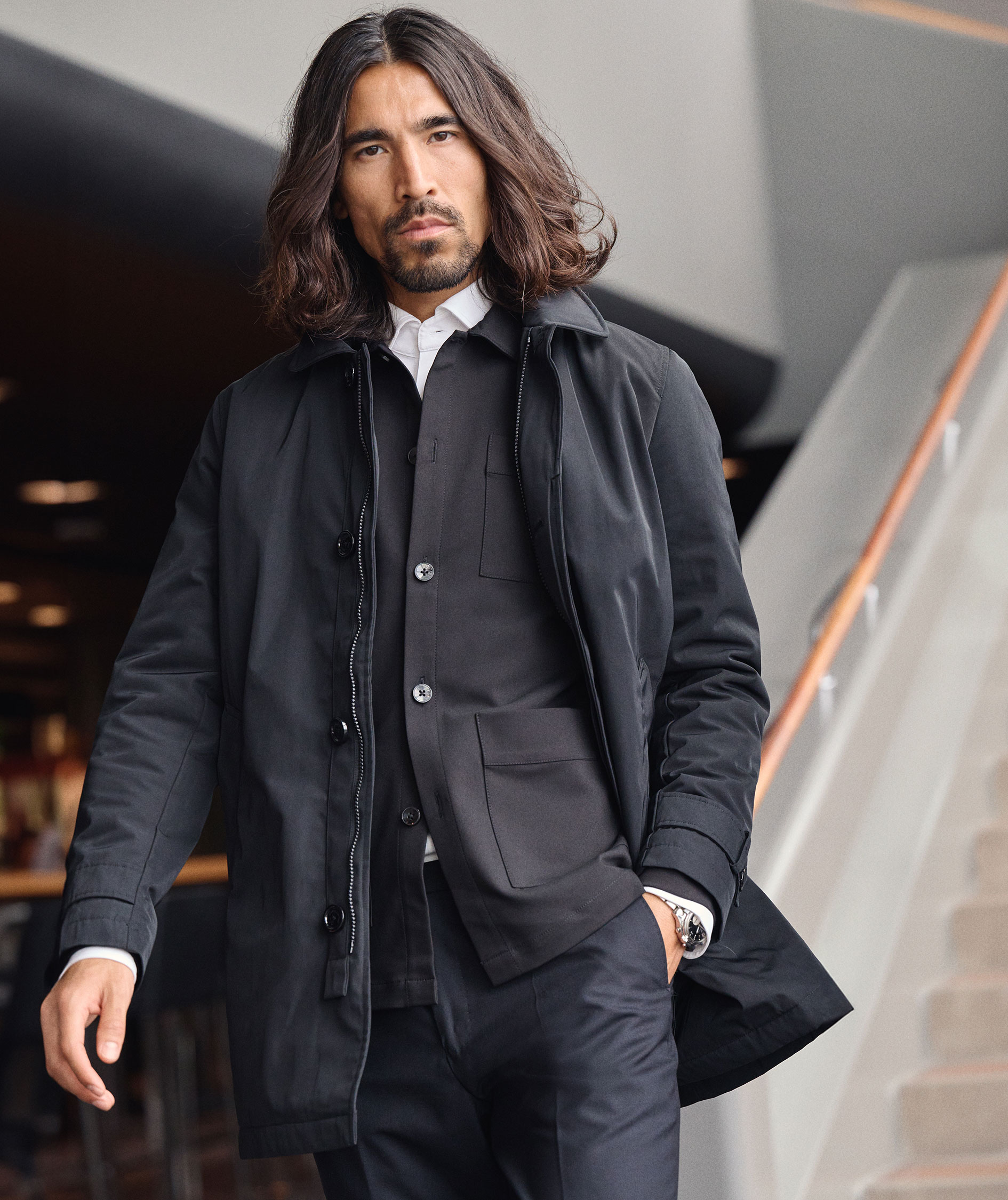 J. Harvest & Frost overshirt, Black, large image number 4