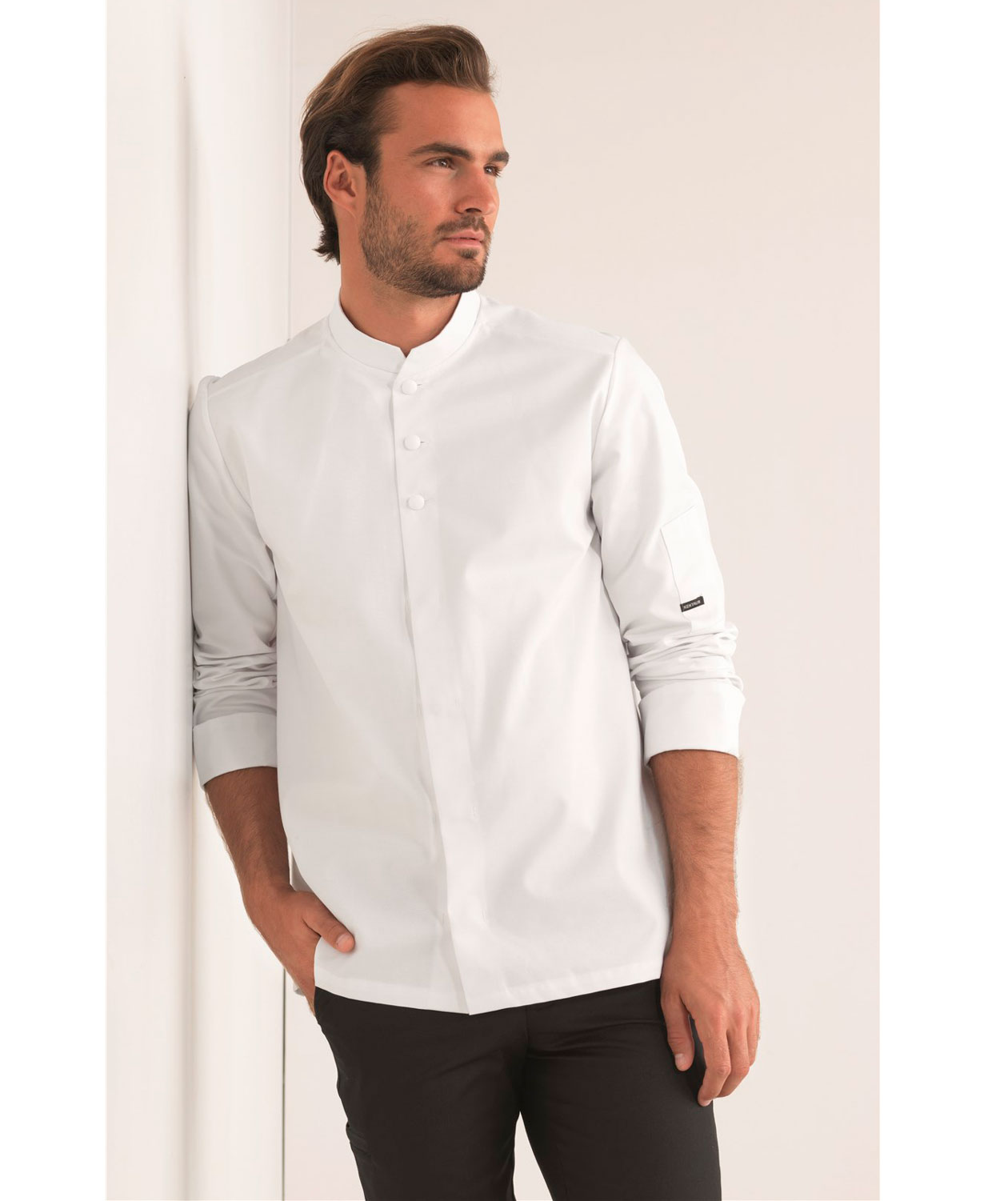 Kentaur kokke-/servit&oslash;rjakke, Hvit, large image number 1