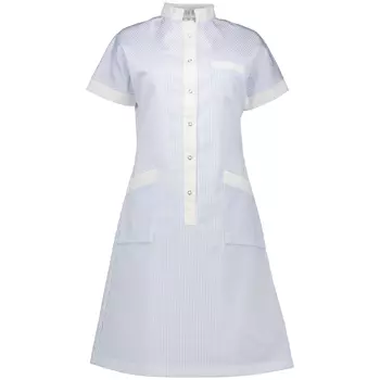 Borch Textile women's dress, Light blue/White striped
