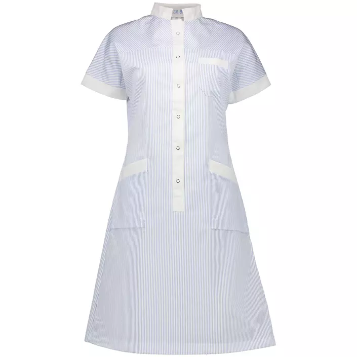 Borch Textile women's dress, Light blue/White striped, large image number 0