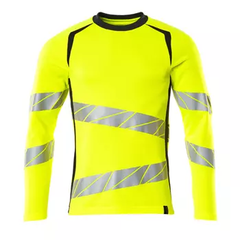 Mascot Accelerate Safe long-sleeved T-shirt, Hi-Vis Yellow/Dark Marine