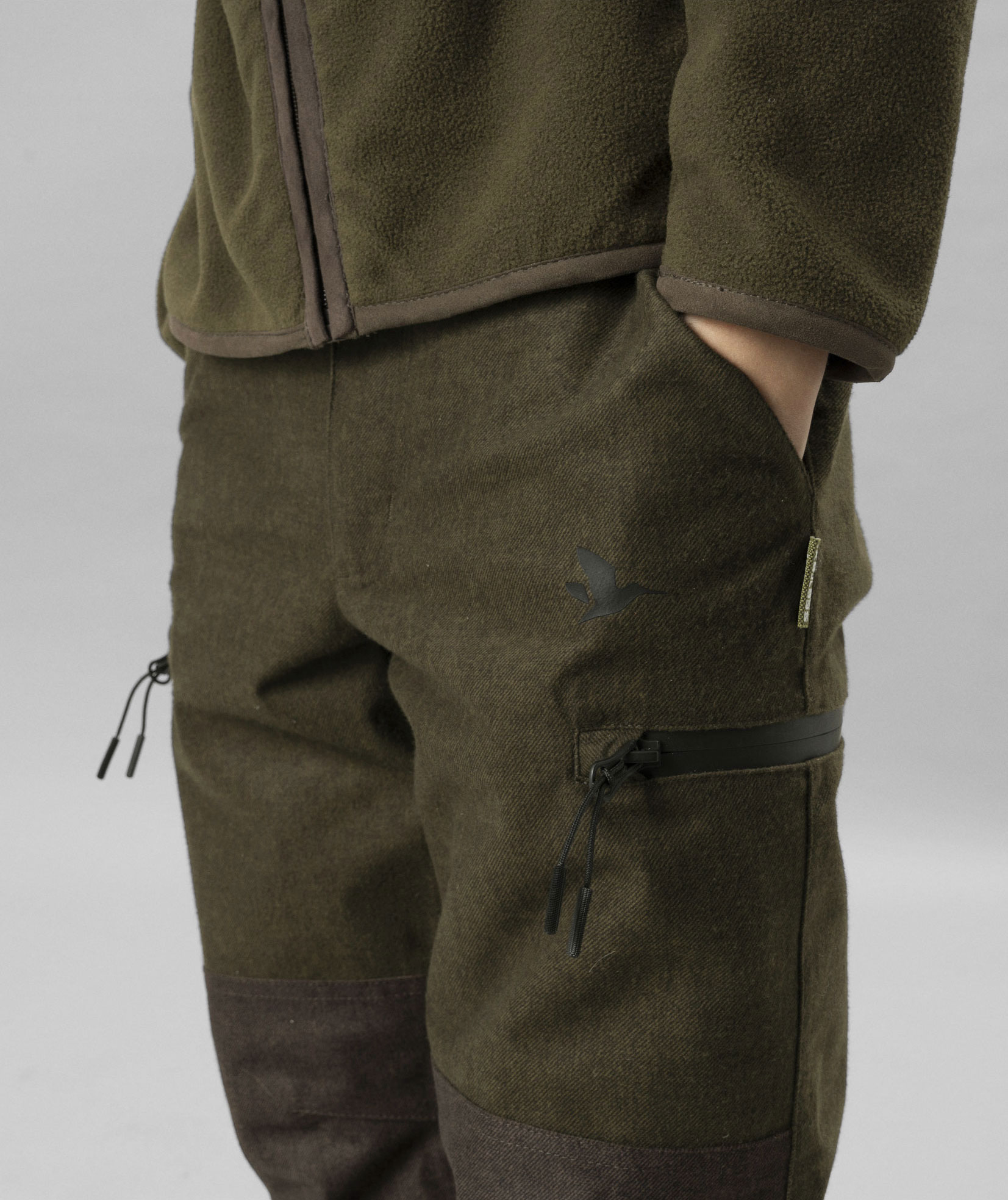 Seeland Avail bukser til b&oslash;rn, Pine green melange, large image number 2