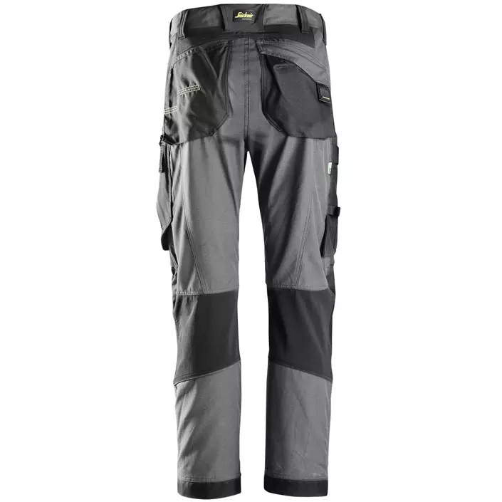 Snickers FlexiWork work trousers 6903, Steel Grey/Black, large image number 1