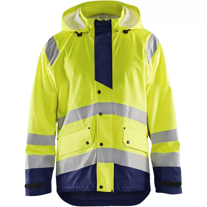 Blåkläder regnjacka, Varsel gul/marinblå, large image number 0