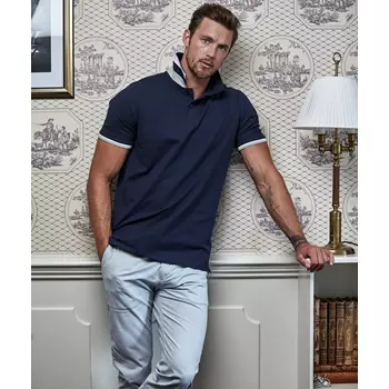 Tee Jays Club polo T-skjorte med kontrast, Navy