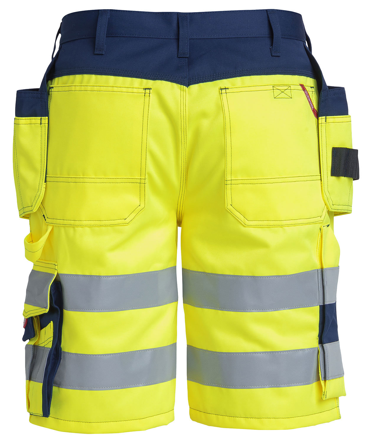 Engel work shorts, Hi-Vis yellow/marine