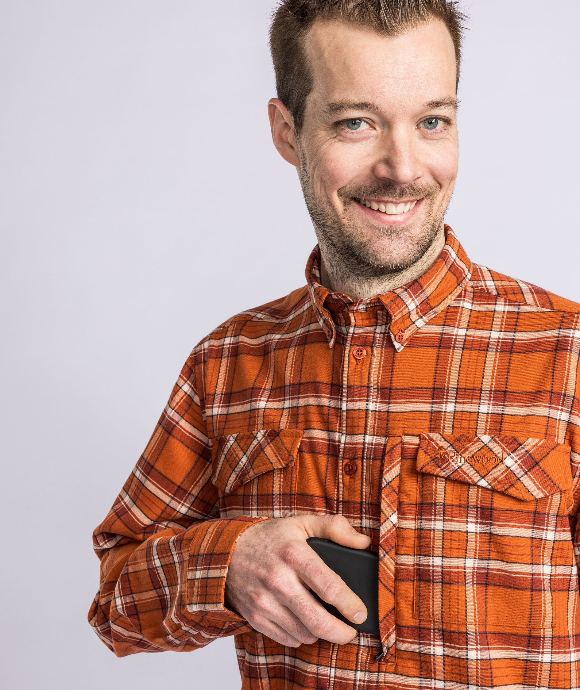 Pinewood Abisko Hiking Regular Fit skjorte, Burned Orange, large image number 4